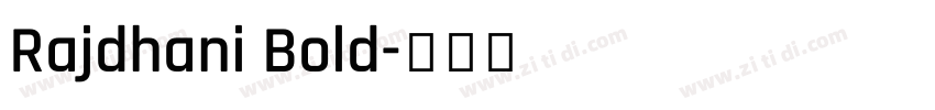 Rajdhani Bold字体转换